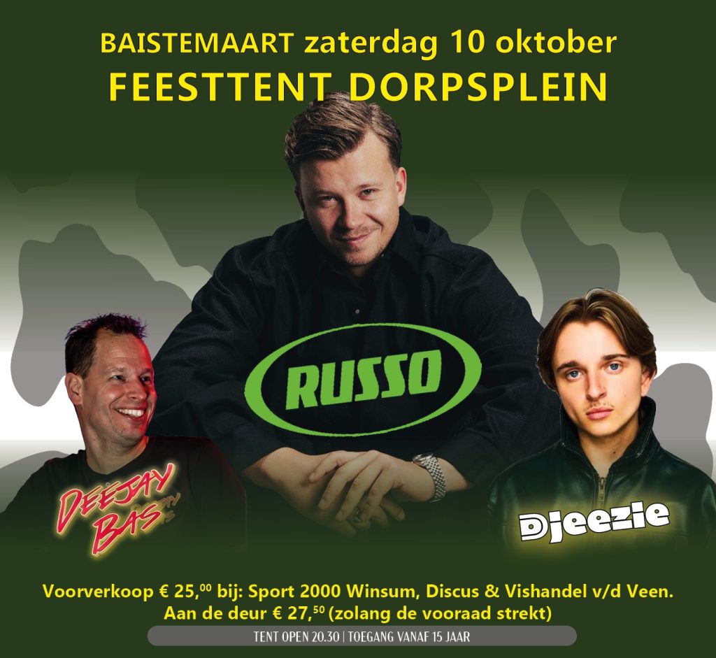 Poster zaterdag 10 okt